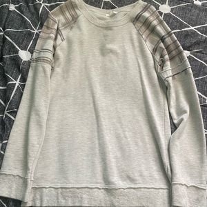 Maurices Plaid Sleeve Sweater